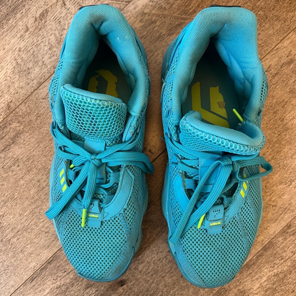 Adidas Dame 7 'Jam Fest' Blue Size 7-1/2 Basketball Shoes - Picture 5 of 7